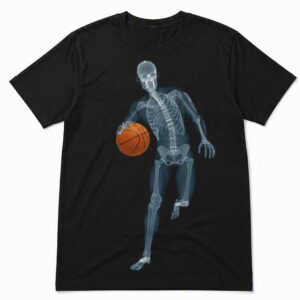 Skeleton Basketball Player T-Shirt