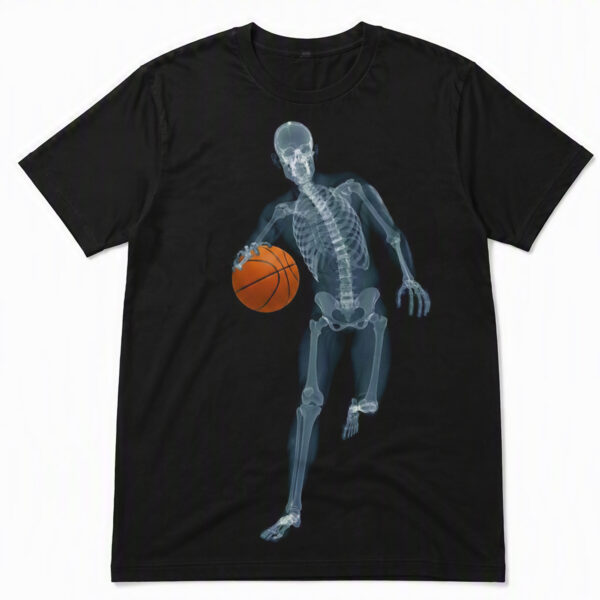 Skeleton Basketball Player T-Shirt
