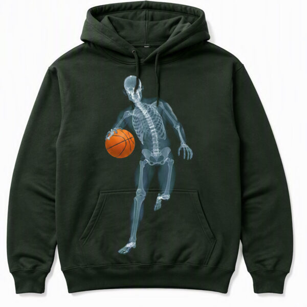 Skeleton Basketball Player Hoodie