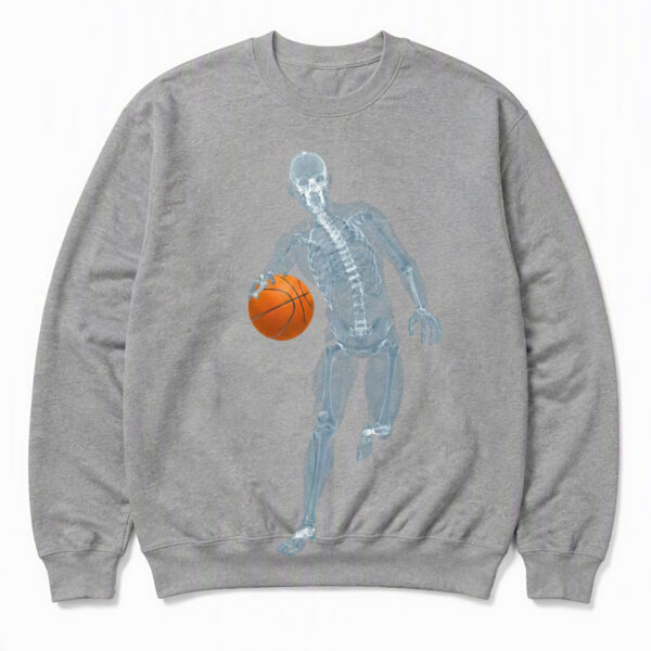 Skeleton Basketball Player Sweatshirt