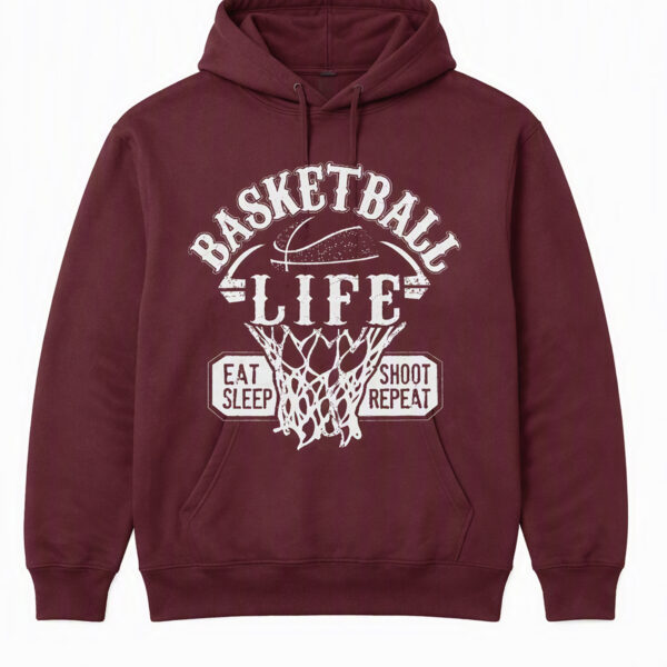 Basketball Life Vintage Hoodie