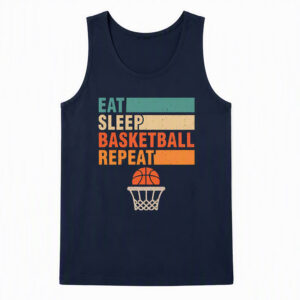 Eat Sleep Basketball Repeat Tank Top