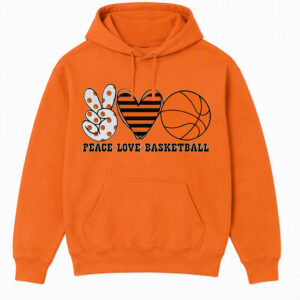 Peace Love Basketball Hoodie