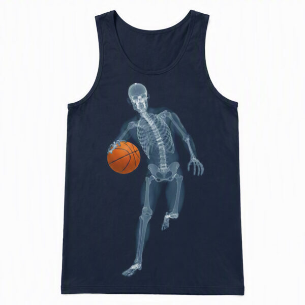 Skeleton Basketball Player Tank Top