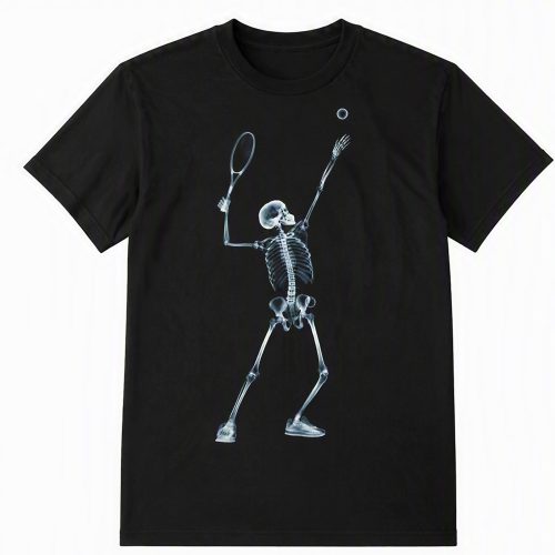 Skeleton Racket Player T-Shirt Skeleton Racket Player T-Shirt