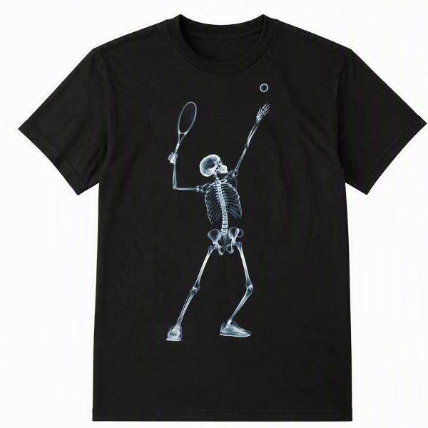 Skeleton Racket Player T-Shirt
